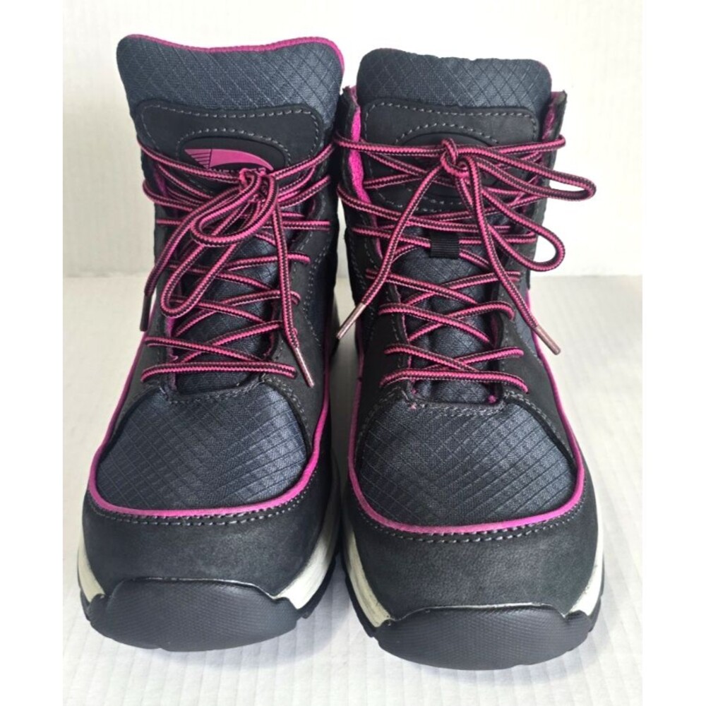 Avenger A7754 Women’s Steel Toe Work Boots Black & Purple Size 7.5